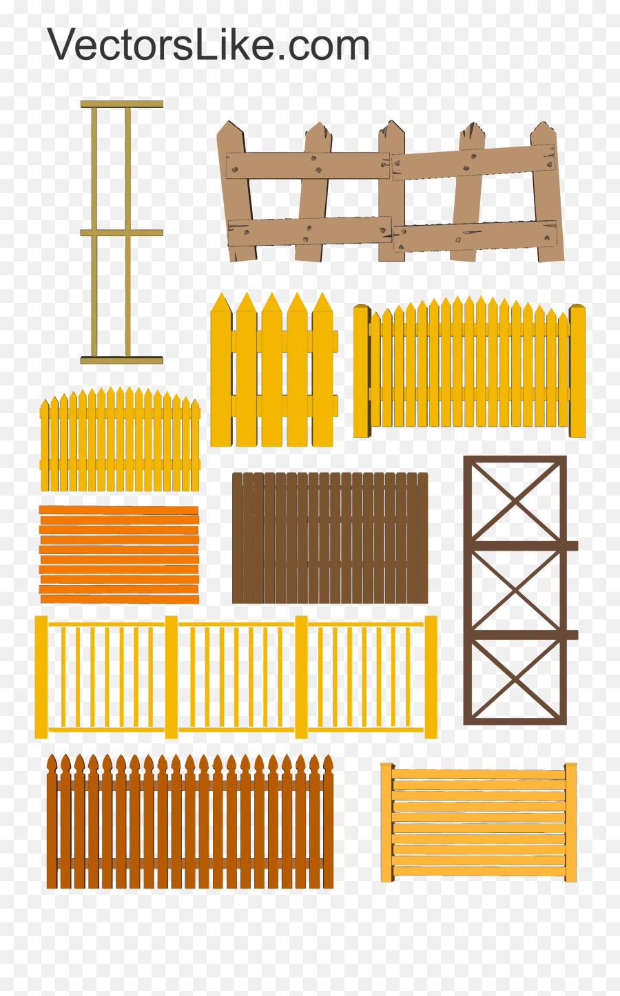 Wooden Fence Png - Wooden Fence Vector Free Vectors Like Wood,Wooden Fence Png