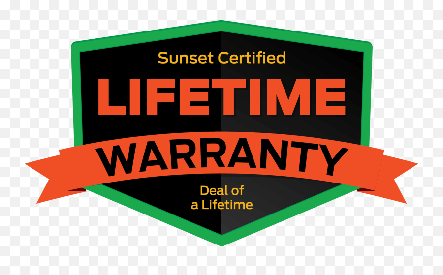 Lifetime Warranty Sunset Ford St Louis Mo - Graphic Design Png,Ford Logo Png Transparent