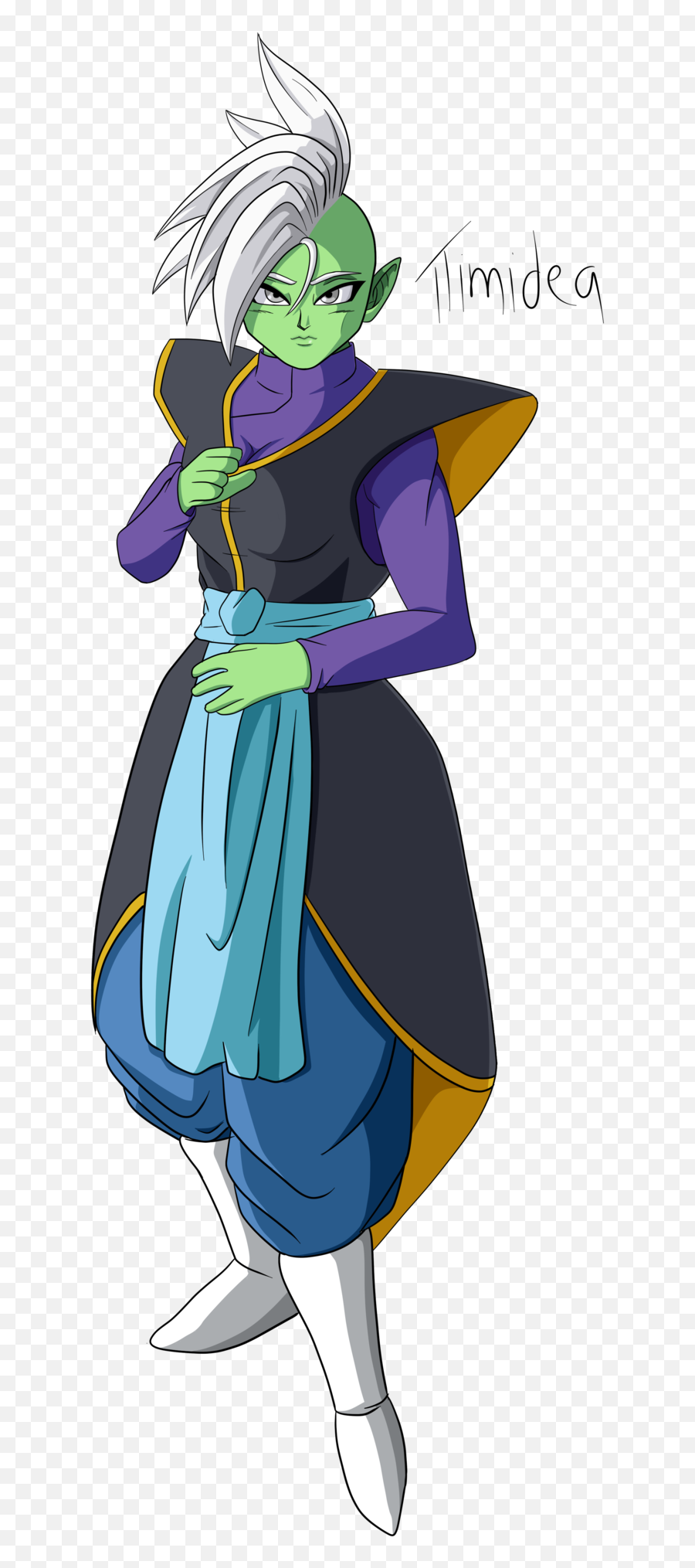 Timidea - Zerochan Anime Image Board Cartoon Png,Zamasu Png