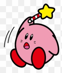 Holding A Magic Stick Transparent Png - Flying Kirby Png,Kirby Png