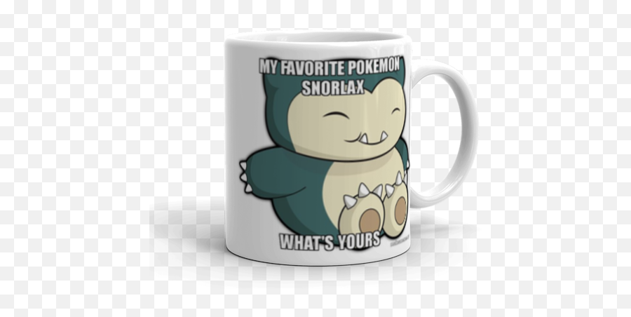 My Favorite Pokemon Snorlax Whatu0027s Yours Make A Meme - Mug Png,Snorlax Png