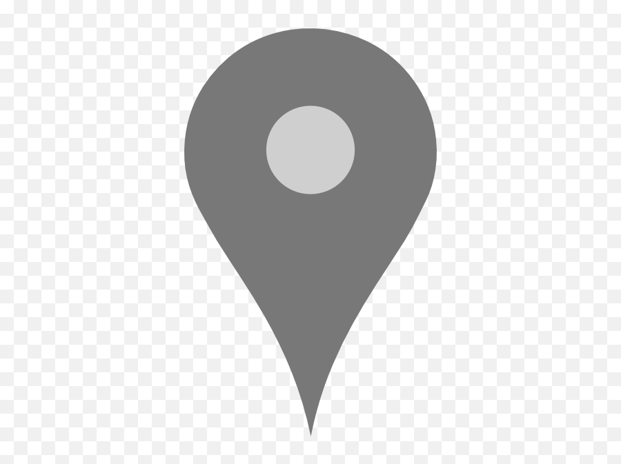 Google Map Pointer Grey Clip Art - Circle Png,Google Map Icon Png