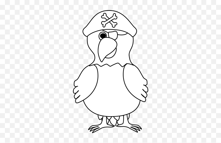 Pirates Parrot Transparent Png - Outline Of Pirate Parrot,Pirate Parrot Png