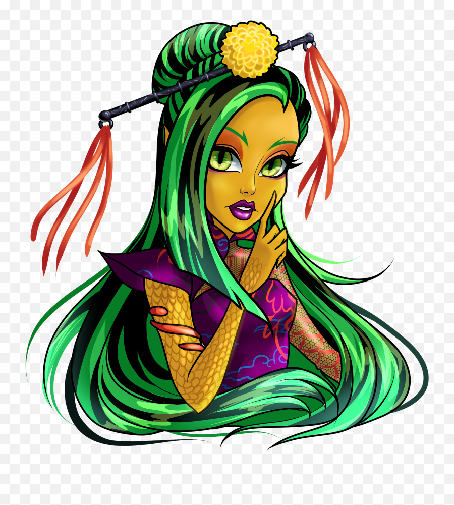 Jinafire Boží Fan Art Png - Monster High Jinafire Long Anime Monster High Jinafire Long,Anime Fire Png