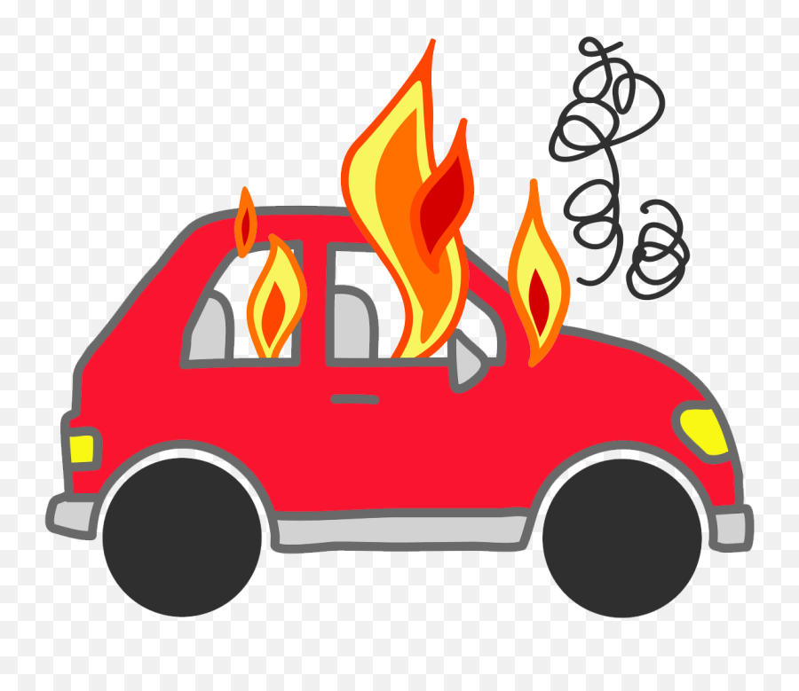 Cartoon Fire Png Free Download - Fire Car Clip Art Png,Car Cartoon Png