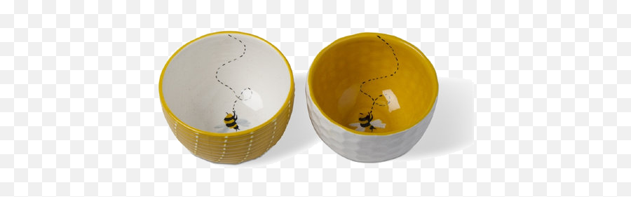 Bumble Bee Bowl Set 2 Pcs - Ceramic Png,Bumble Png