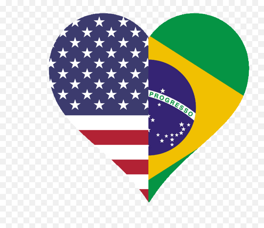 Meu Brasil Brasileiro E Estrangeiro Bandeira Dos Estados - American And Canadian Flag Heart Png,Bandeira Brasil Png