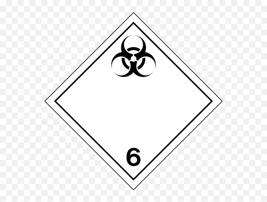 Class 6 - Infectious Substances Biohazard U2013 Western Safety Class 6 Toxic And Infectious Substances Png,Biohazard Symbol Transparent
