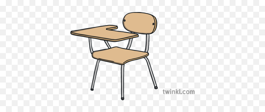 Modern School Desk And Chair 1950s Past Present Sorting - Office Chair Png,School Desk Png