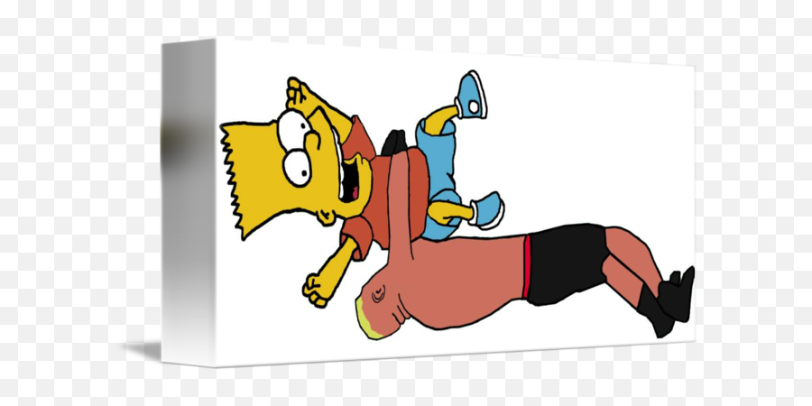 Brock Suplexes Bart By Saif Quadri - Cartoon Png,Brock Lesnar Transparent