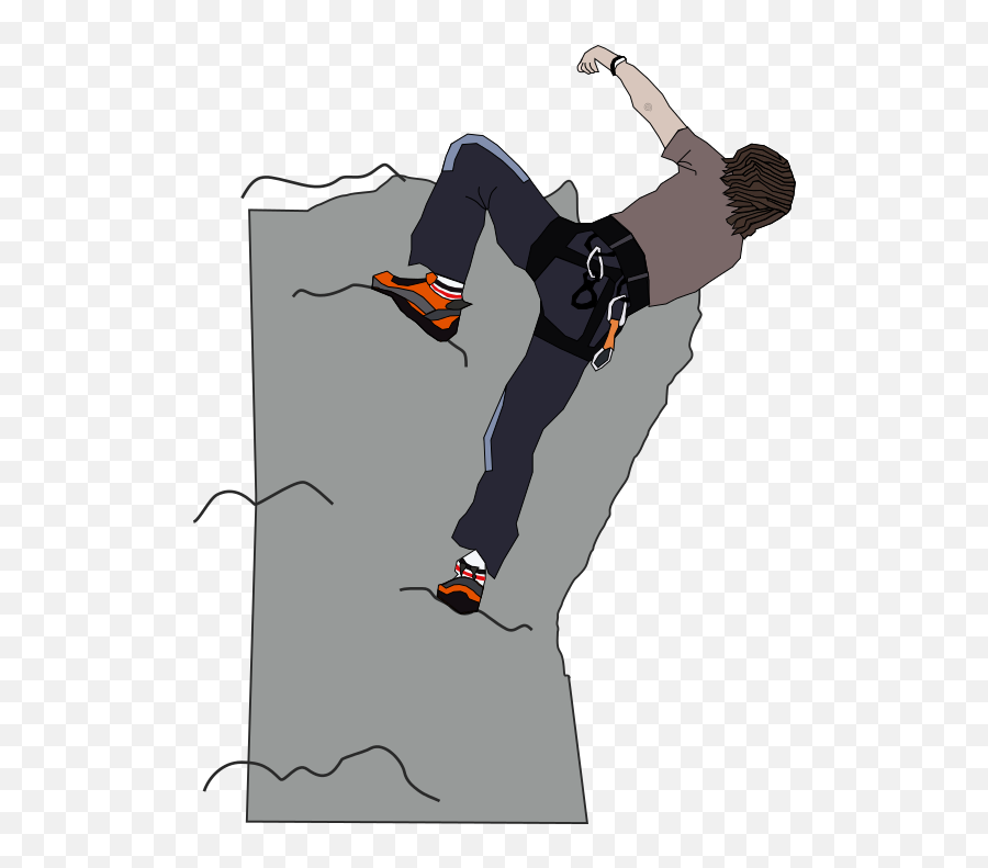 Rock Clipart Png - Rock Climbing Muscular Rock Climber Rock Climbing Clipart Png,Rock Clipart Png