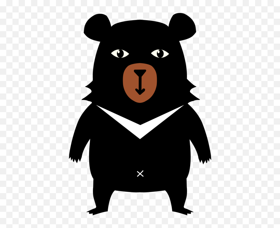 Cartoonbearformosan Black Bear Png Clipart - Royalty Free Cartoon Formosan Black Bear,Brown Bear Png