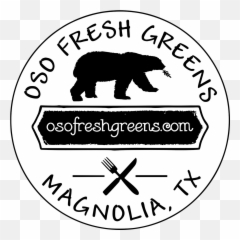 Oso Fresh Greens - Magnolia Tx Urban Farm Grizzly Bear Png,Oso Png