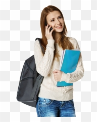 Download Student Png - Students Talking On Mobile Phone Png University Student Png Hd,Student Png