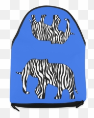 Download Zebraphant Elephant With Zebra Stripes Black White - Zebra Png,Zebra Png