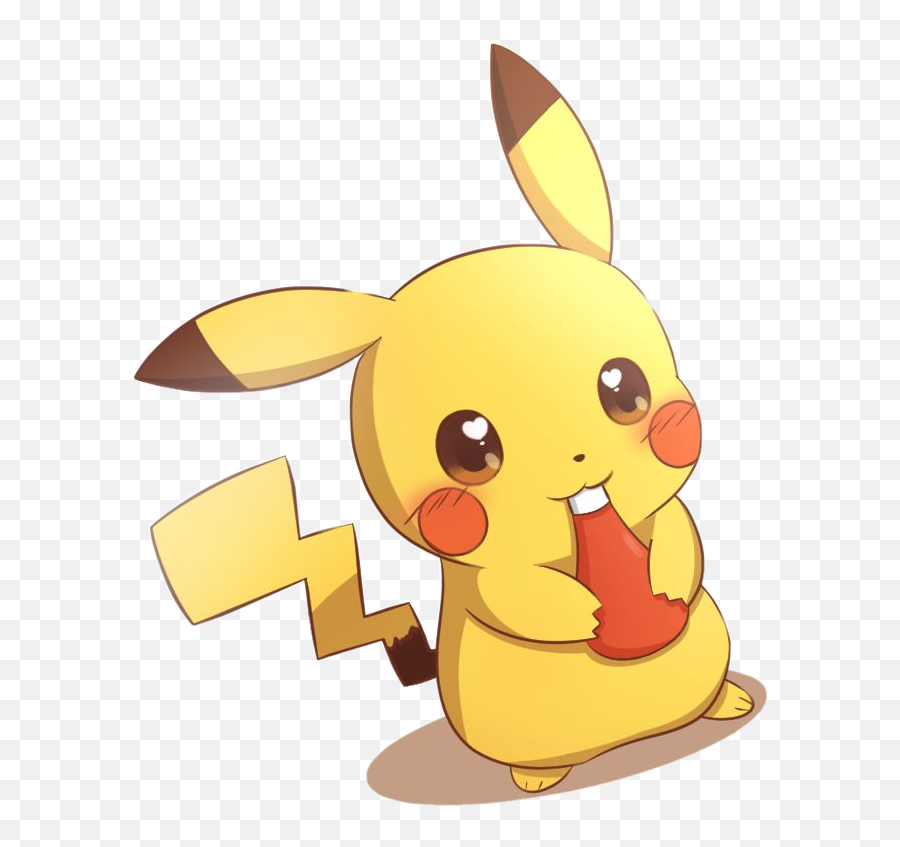 Pokemon Ketchup Pikachu Freetoedit - Pikachu With Ketchup Cute Pikachu With Ketchup Png,Ketchup Transparent