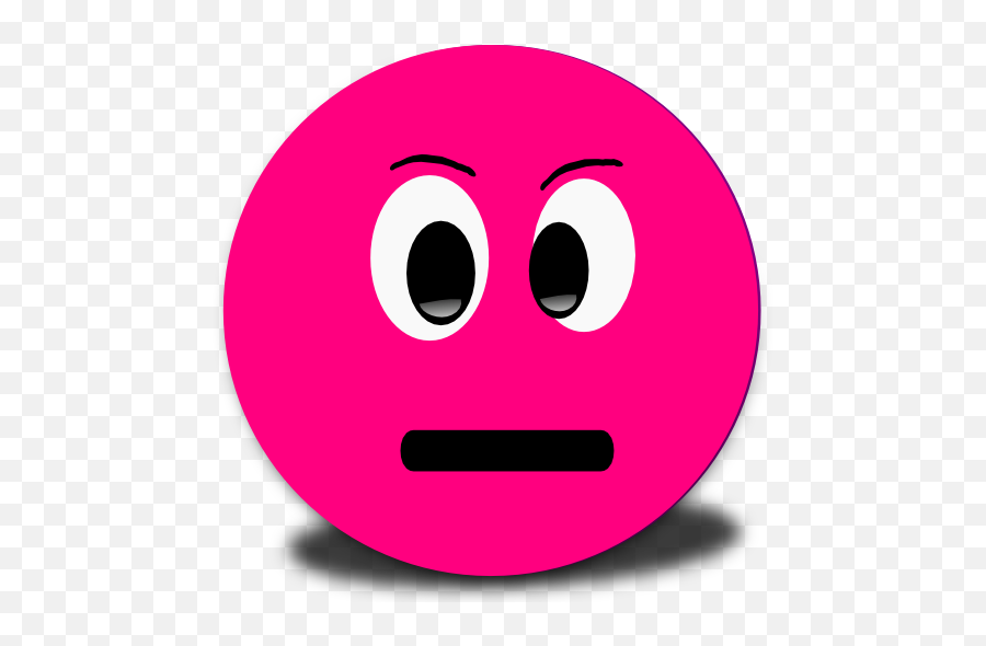 Clipart Confused Smiley Pink - Confused Face Clip Art Png,Confused Face Png