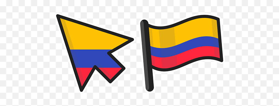 Colombia Flag Cursor U2013 Custom Browser Extension - Flag Png,Colombian Flag Png