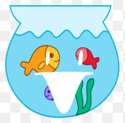 Bfb Crushed Wiki - Fish In Bowl Clipart Transparent Goldfish png