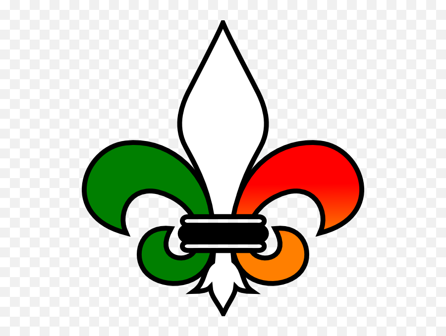 Download Irish Italian - Fleur De Lis Clip Art,Irish Png