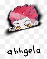 Hisoka Peeking Sticker - Killua Peeking Sticker Png,Hisoka Png