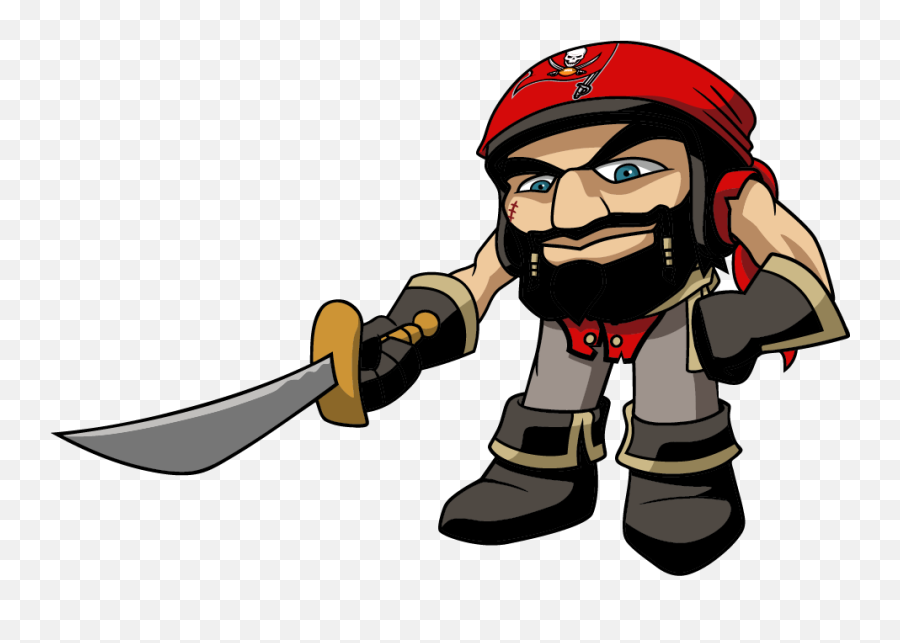 Download Tampa Bay Buccaneers Coloring Pages - Tampa Bay Buccaneers Cartoon Png,Buccaneers Logo Png