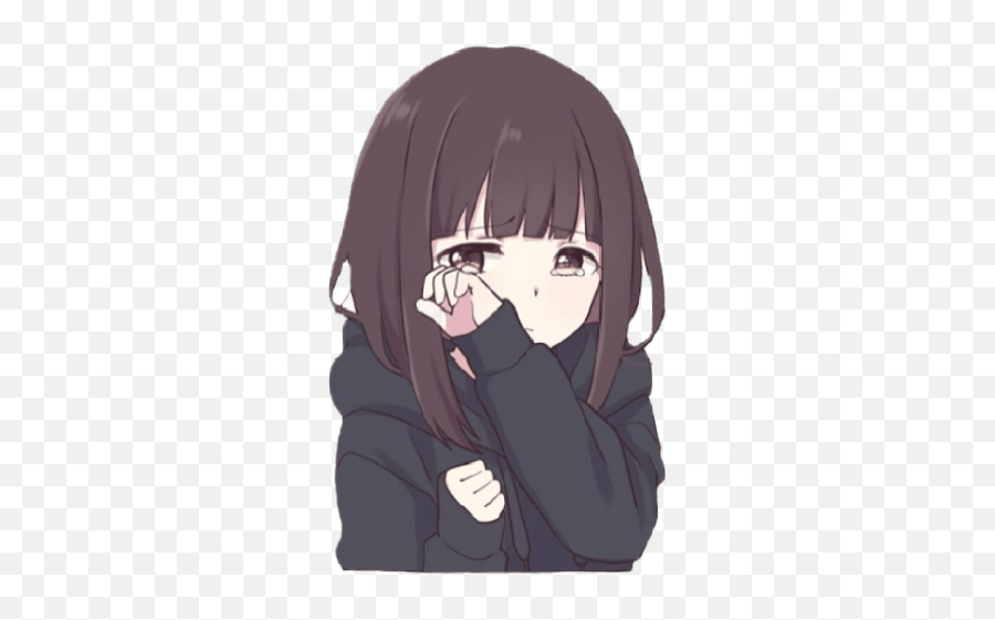 Anime Cute - Depressed Sad Anime Girl Png,Cute Anime Transparent - free  transparent png images 