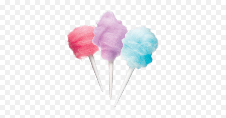Coloured Candy Floss Transparent Png - Cotton Candy On A Cone,Candy Clipart Png