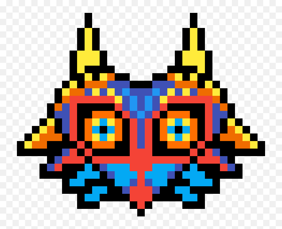 Pixilart - Majoras Mask Pixel Art By Thepurpleone Zelda Perler Bead Patterns Png,Majora's Mask Png