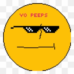 Download Pixilart Chill Emoji Anonymous Png - Axolotl Pixel Art Grid,Chill Png