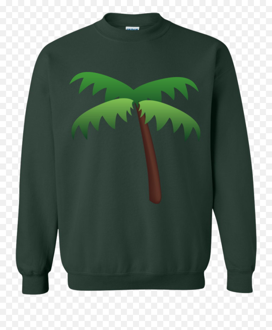 Download Hd Palm Tree Emoji G180 Gildan - Ugly Christmas Sweaters Clear Background Png,Palm Tree Emoji Png