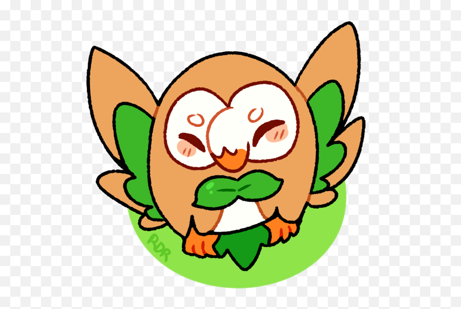 722 Rowlet Png Image With No Background - Happy,Rowlet Png