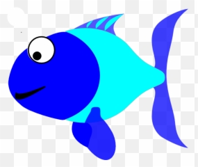 Blue And Turquoise Fish Clip Art - vector clip Free png
