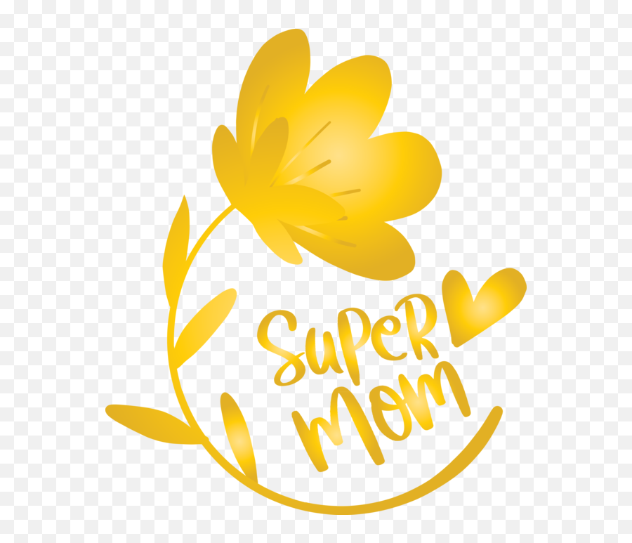 Motheru0027s Day Yellow Logo Leaf For Mothers Calligraphy - Happy Png,Mothers Day Logo