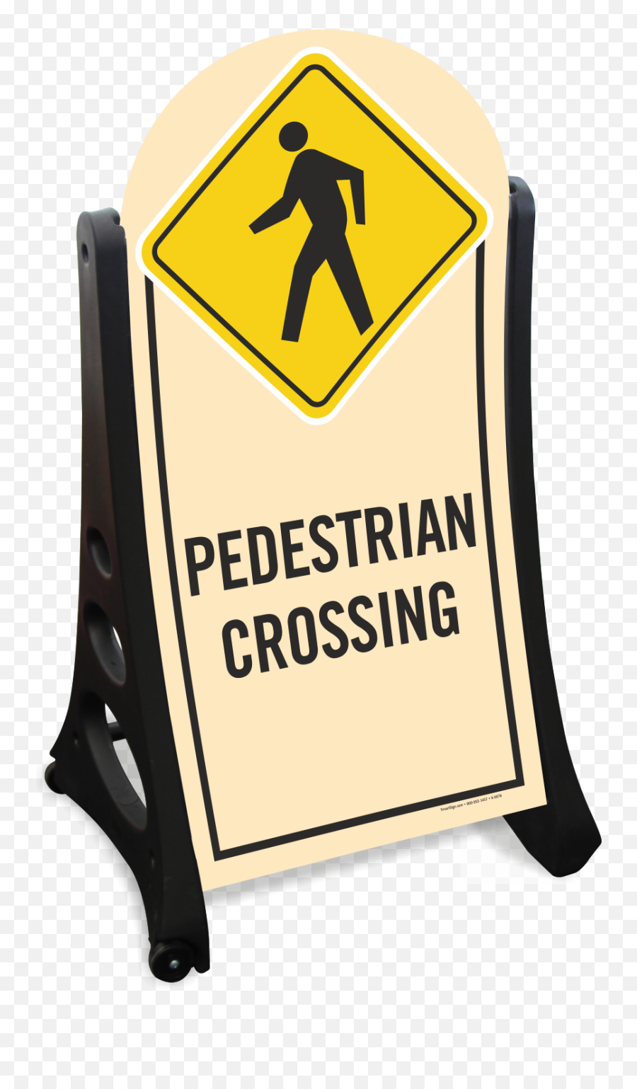 Pedestrian Crossing A - Frame Sidewalk Sign Sku Kroll1027 School Crossing Sign Png,Pedestrian Png