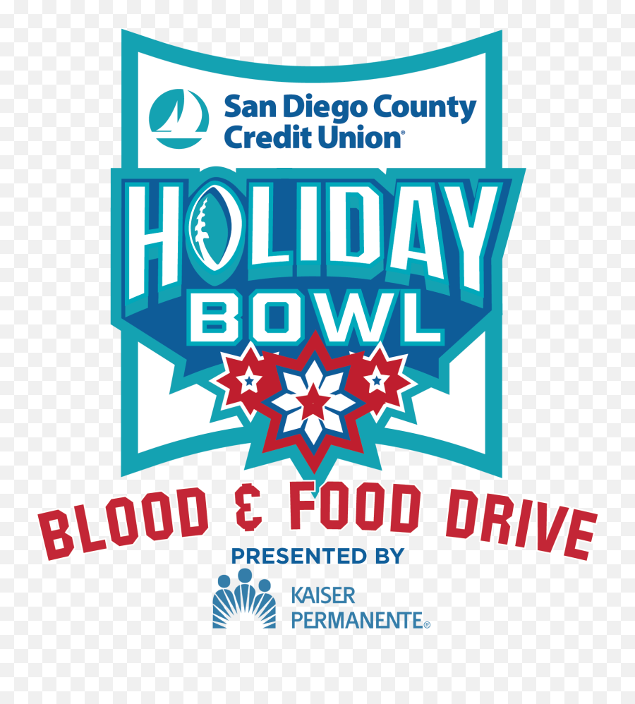 2nd Annual Sdccu Holiday Bowl Blood And Food Drive Kicks Off - Kaiser Permanente Png,Blood Bowl Logo