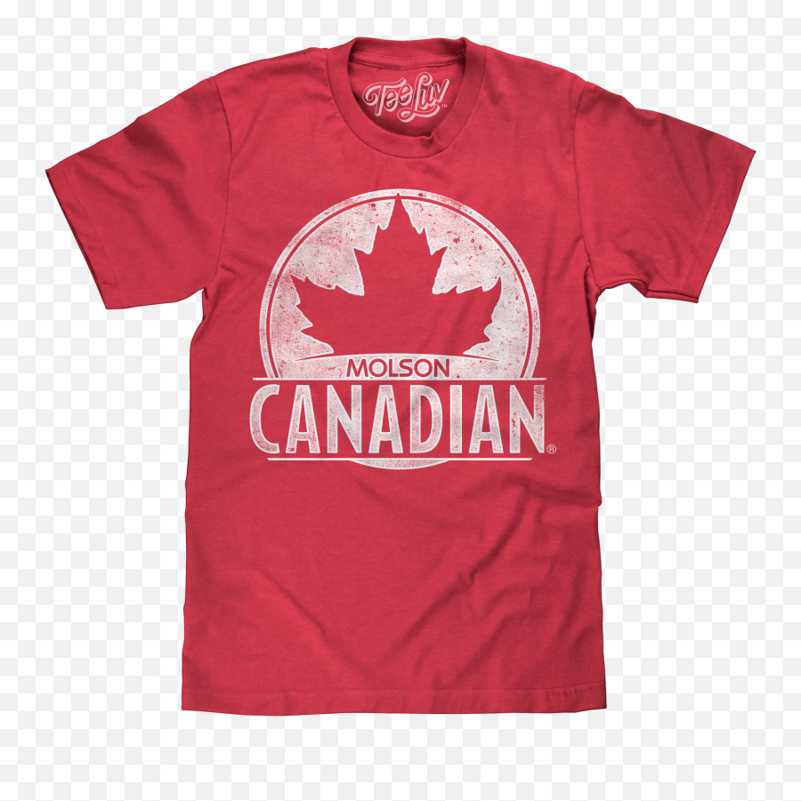 Molson Canada White Logo T - Shirt Red Molson Canadian T Shirt Png,Red Leaf Logo