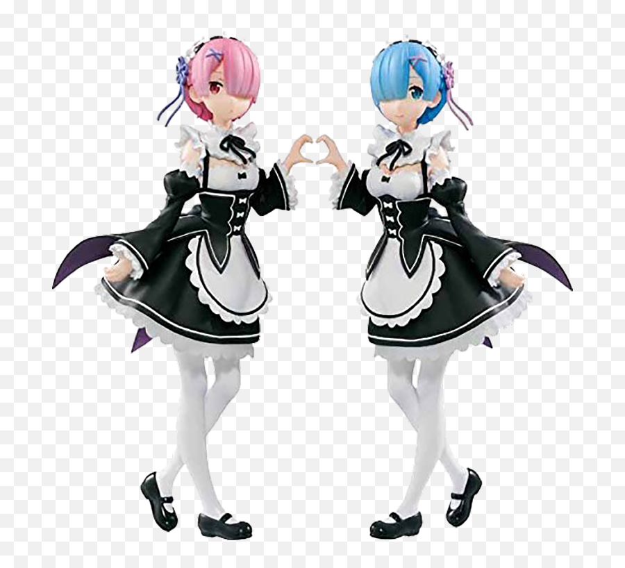 Japan Re Zero - Starting Life In Another World Rem Ram Action Anime Figure Buy Re Zerorezeroaction Anime Figure Product On Alibabacom Rem And Ram Cosplay Png,Rem Re Zero Png