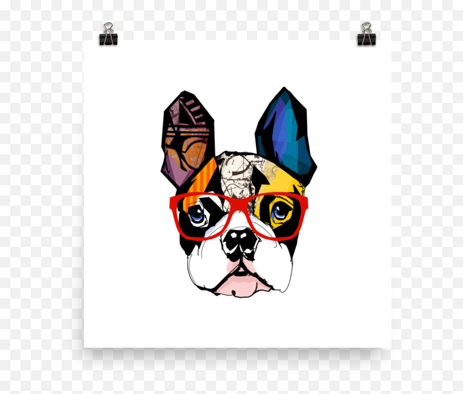 Download Art Print - Chinese Dog New Year Boston Terrier French Bulldog Pop Art Png,Boston Terrier Png