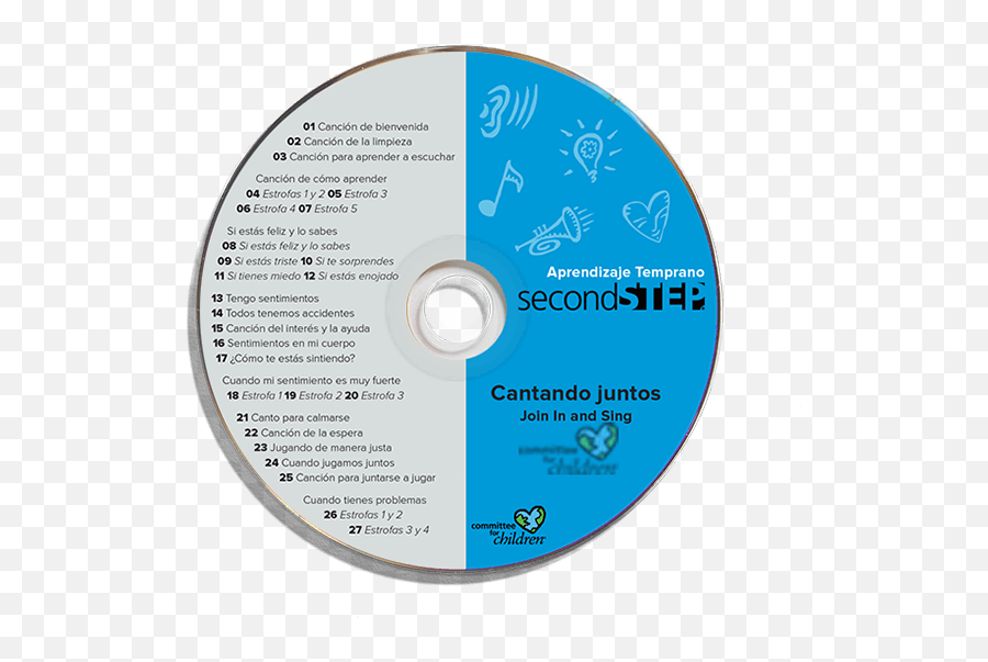 Second Step Spanish Early Learning Join In And Sing Cd - Optical Disc Png,Cd Png