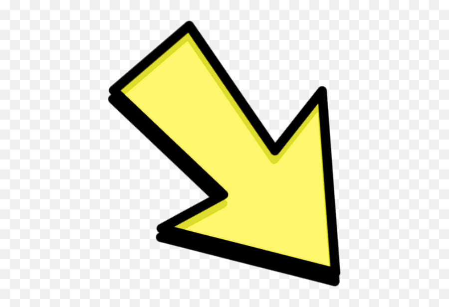 Download Hd Yellow Arrow Transparent Background - Arrow For Youtube Thumbnail Png,Arrow Transparent Background