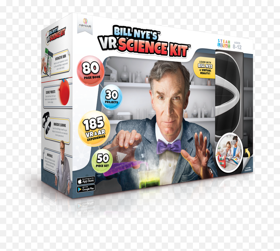 Virtual Reality Science Kit For Kids - Bill Vr Science Kit Png,Bill Nye Transparent