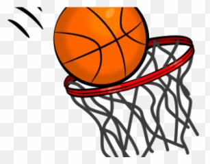 Brain Clipart Basketball - Transparent Background Cartoon Hoop png