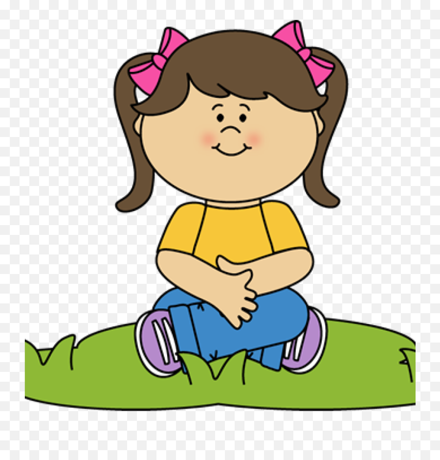 Sit Clipart Amazing - Criss Cross Applesauce Cartoon Png,Girl Sitting Png