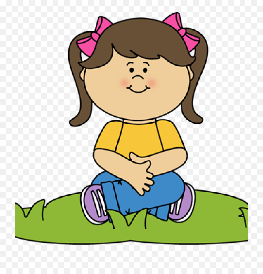 Sit Clipart Amazing Criss Cross Applesauce Cartoon Png,Girl Sitting