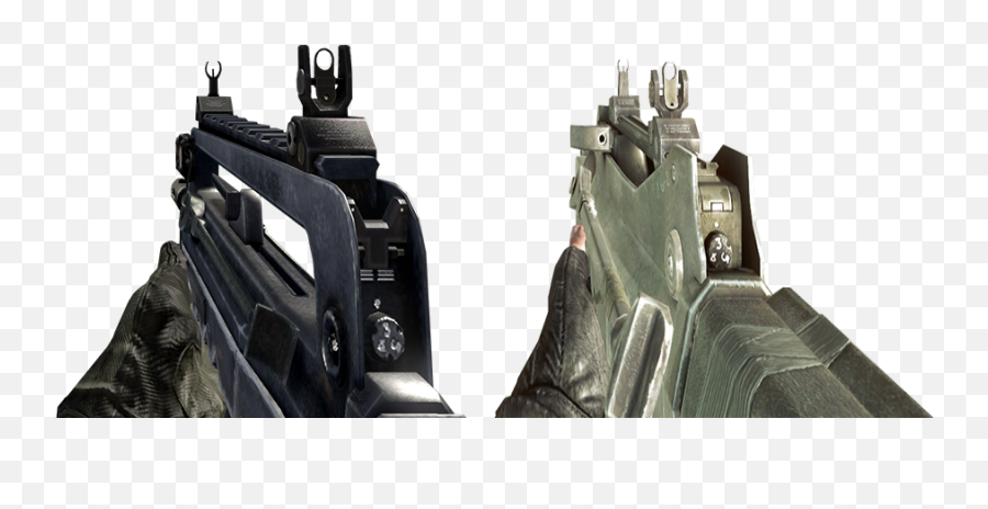 Cod Mw2 And Black Ops Famas Side - Byside Callofduty Cod Gun Png,Mw2 Png