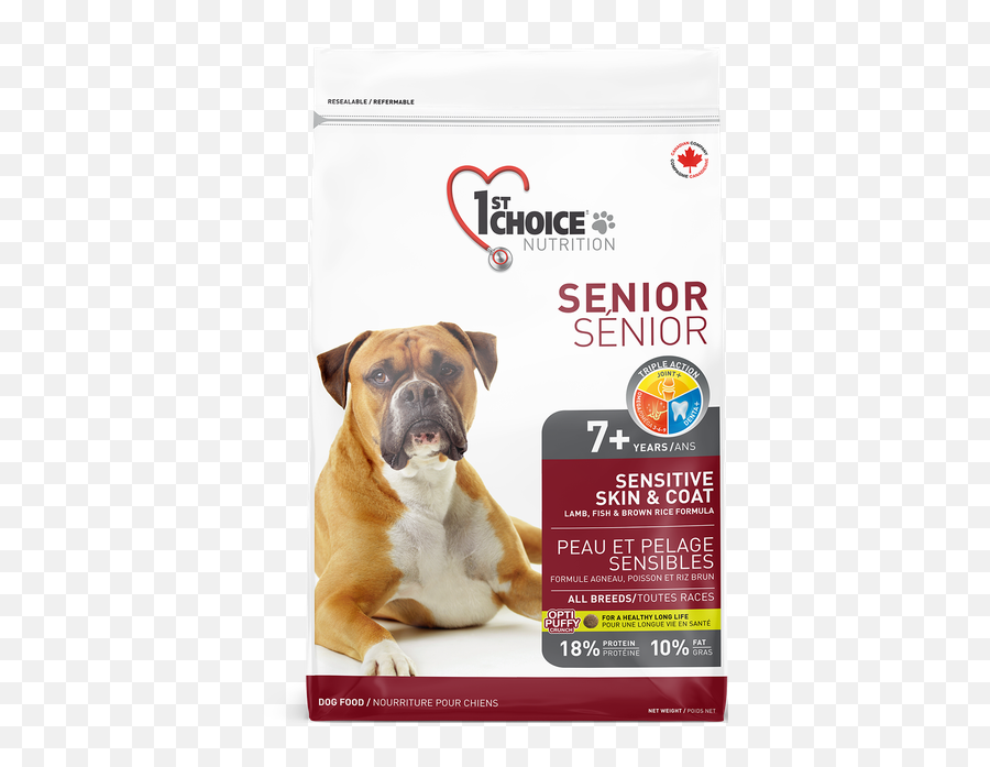 Sensitive Skin U0026 Coat All Breeds - Senior 1st Choice Canada 1st Choice Puppy Sensitive Skin Coat Png,Alpha Icon Dog Clothes