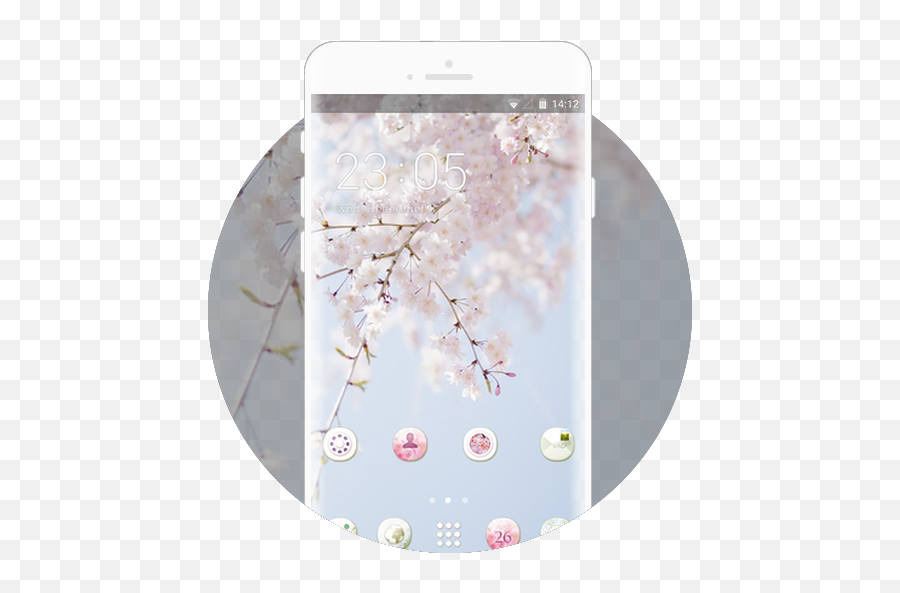 Sakura Theme Free Android U2013 U Launcher 3d - Iphone Png,Application Icon For Cherry Mobile