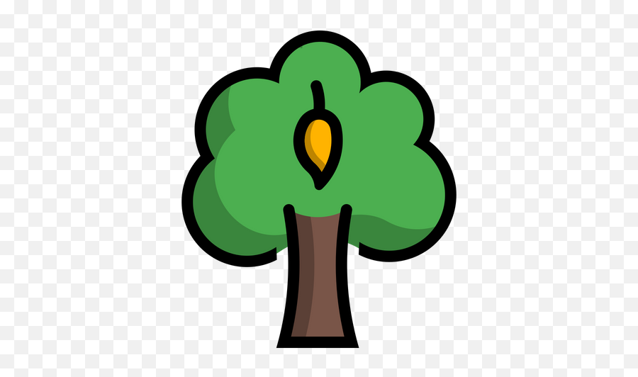Free Mango Tree Icon Of Colored Outline - Mango Tree Icon Png,Fruit Tree Icon