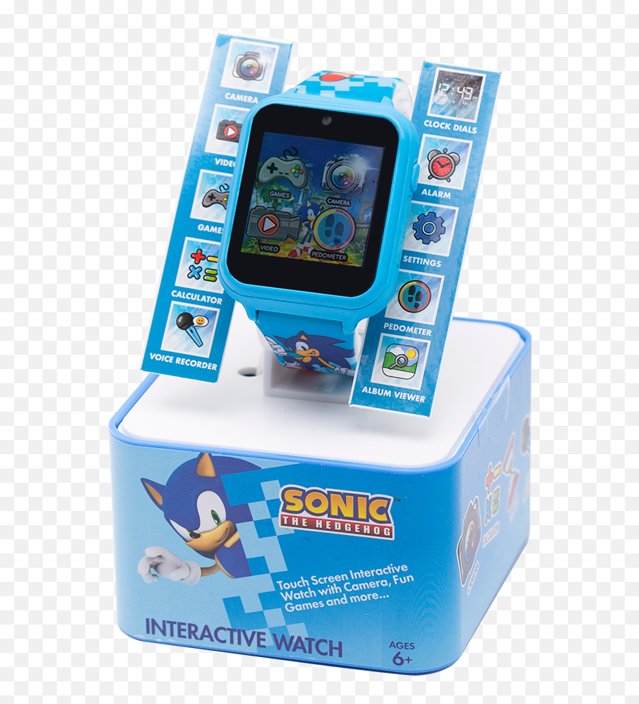 Official Sonic The Hedgehog Kidu0027s Touch - Screen Smart Watch Snc4055 Png,Sonic The Hedgehog Transparent